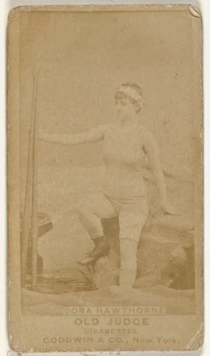 Dora Hawthorne, from the Actors and Actresses series (N171) for Old Judge Cigarettes by Goodwin & Company, photograph, 1886-1890