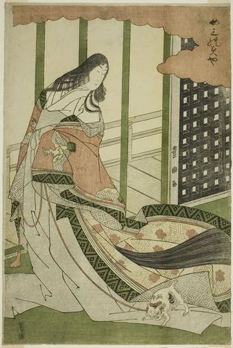 The Third Princess (Nyosan no miya) by Utagawa Toyokuni I (初代 歌川 豊国), print, 1787-1797