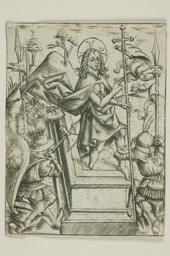 The Resurrection by Master of the Berlin Passion, print, 1450-1470