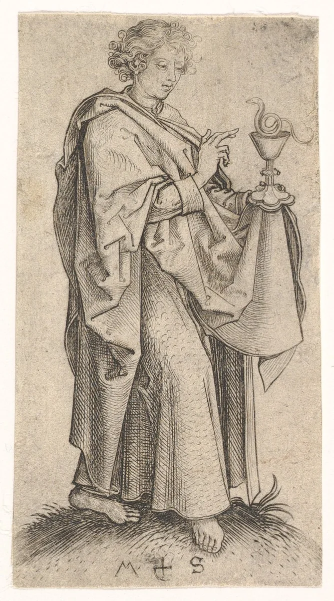 St. John by Martin Schongauer, print, 1470-1491