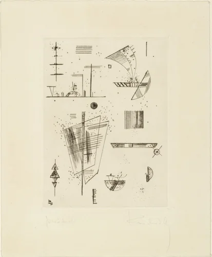 First Etching for Éditions "Cahiers d'Art" (Erste Radierung für die Éditions "Cahiers d'Art") by Wassily Kandinsky, print, 1930