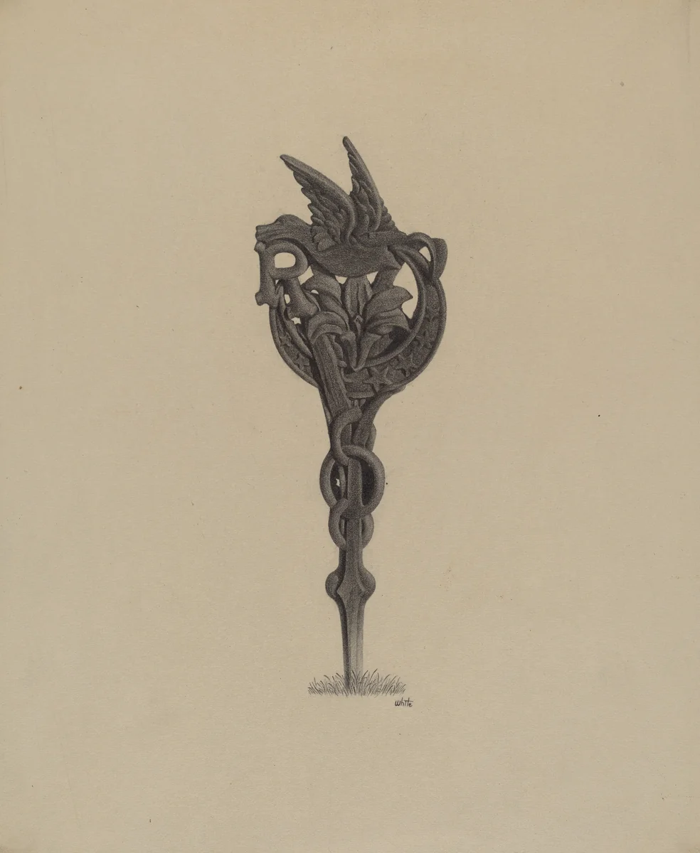 Grave Marker by Edward White, index of american design, 1938