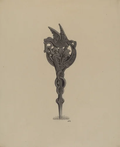 Grave Marker by Edward White, index of american design, 1938