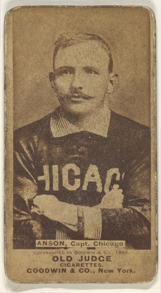 Anson, Captain, Chicago, from the Old Judge series (N172) for Old Judge Cigarettes by Goodwin & Company, photograph, 1888