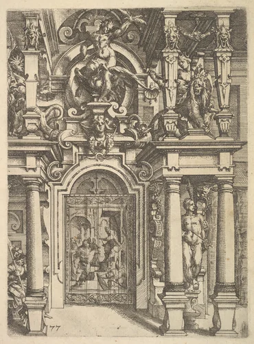 Ornament plate, from "Architettura" by Wendel Dietterlin, print, 1598