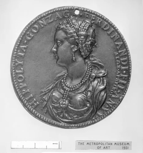 Ippolita di Ferdinando Gonzaga (1535–1563) at the age of 16 by Leone Leoni, metalwork, 1551-1552