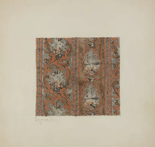 Historical Printed Textile by Suzanne Roy, index of american design, 1939