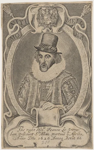 Sir Francis Bacon by Simon van de Passe, print, 1595-1647