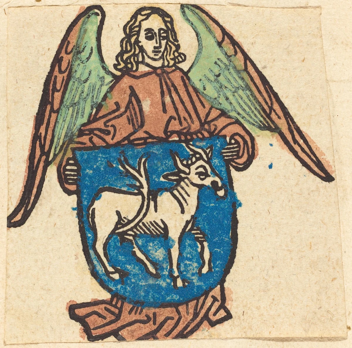 Bookplate of Hilprand Brandenburg of Bibrach by German 15th Century, print, 1500