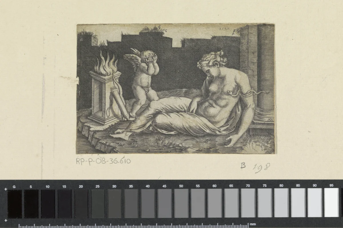 Dood van Cleopatra by Unknown, print, 1528