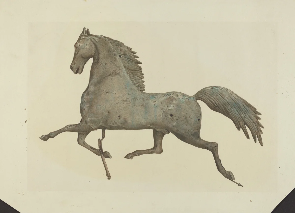 Horse Weather Vane by American 20th Century, index of american design, 1935-1942
