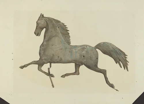 Horse Weather Vane by American 20th Century, index of american design, 1935-1942