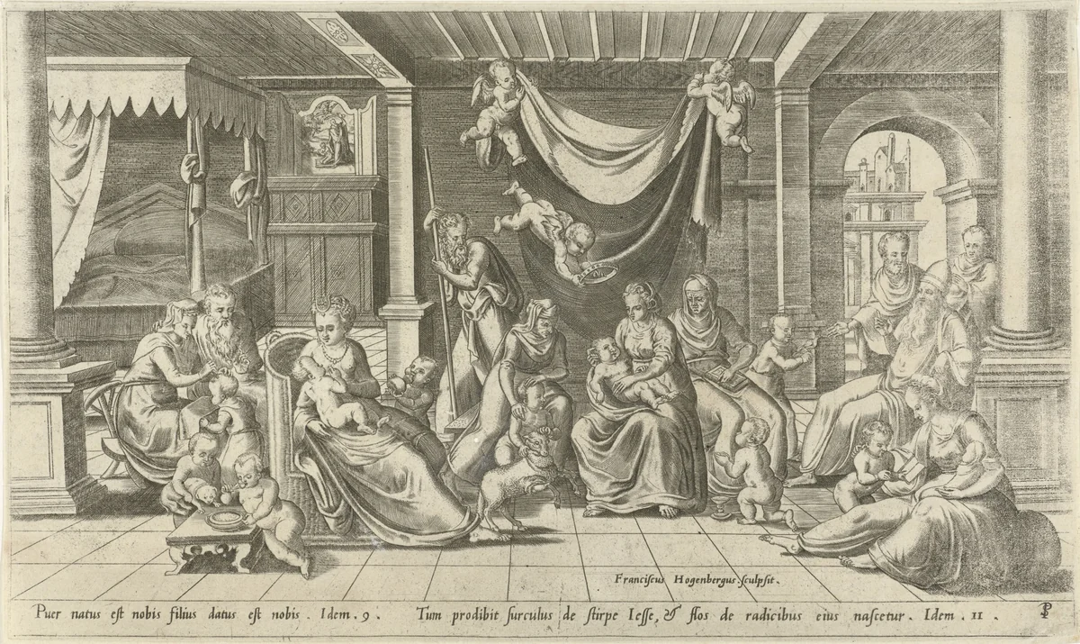 Heilige verwantschap by Frans Hogenberg, print, 1540-1590