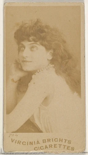 Card 704, from the Actors and Actresses series (N45, Type 5) for Virginia Brights Cigarettes by Allen & Ginter, photograph, 1885-1891