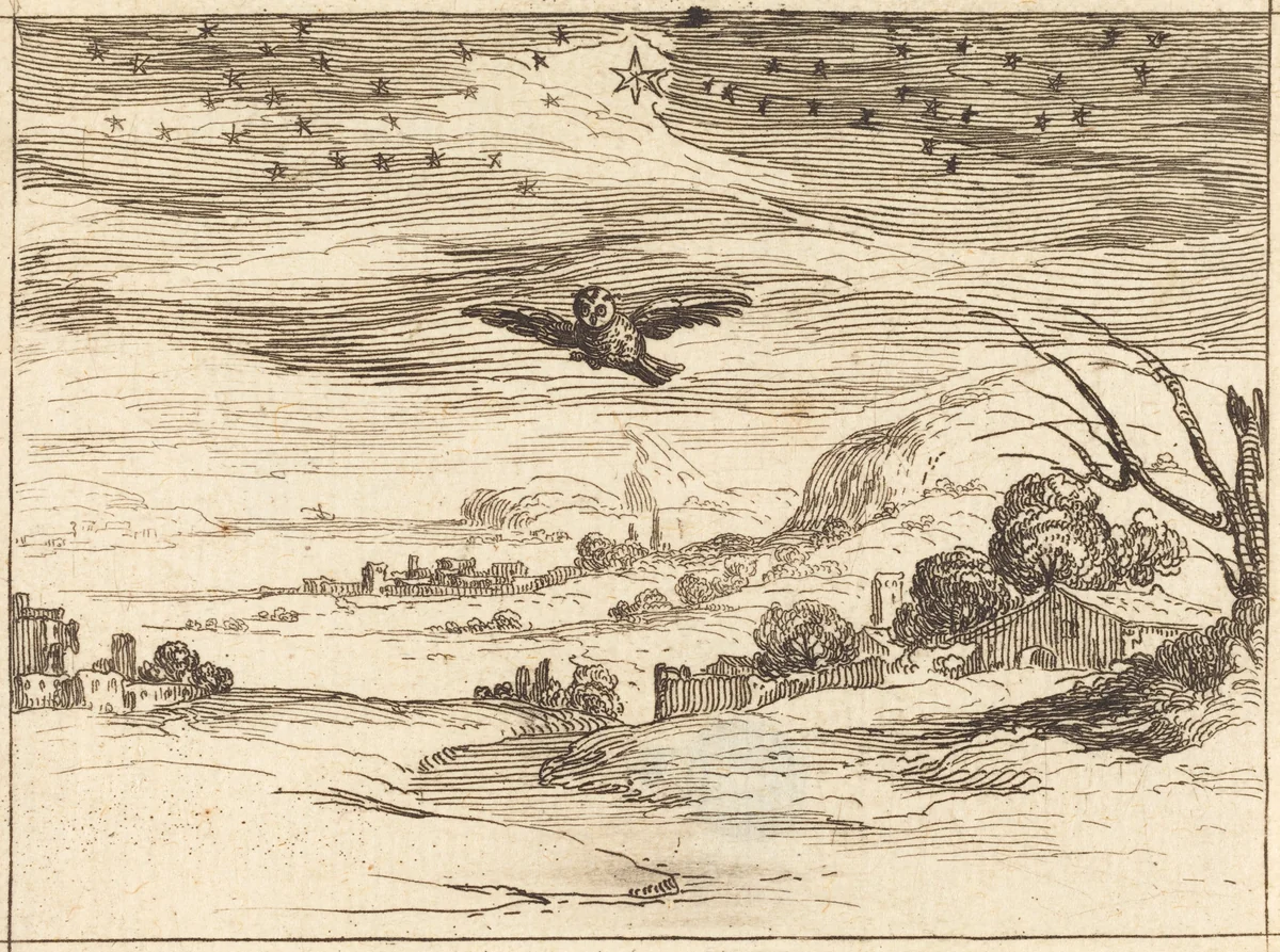 Dawn by Jacques Callot, print, 1592-1635