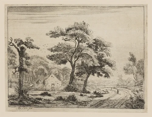 The Road to the Village by Anna Maria de Koker, print, 1698