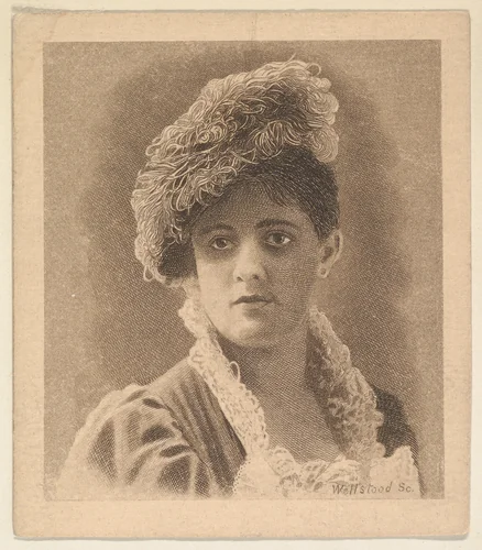 Portrait, from the Women's Portraits series (N198) issued by Wm. S. Kimball & Co. by William S. Kimball & Company, print, 1889