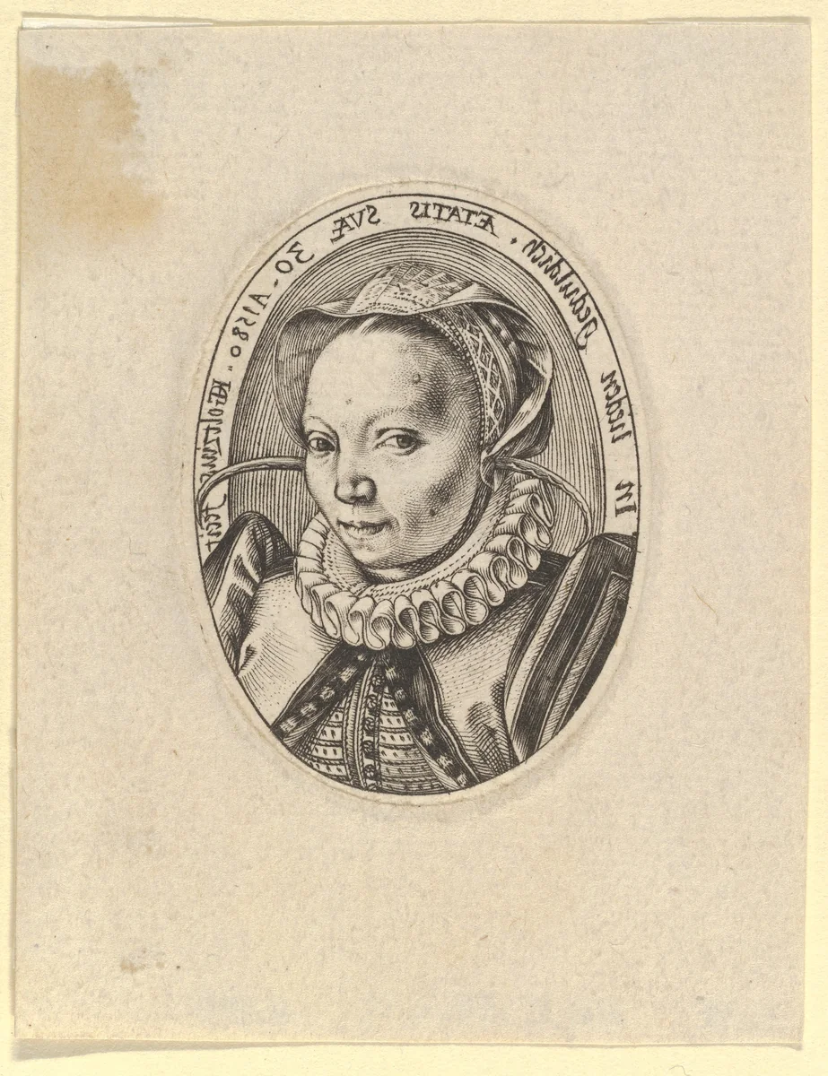 Grietgen (Margaretha) Jansdr. by Hendrick Goltzius, print, 1580