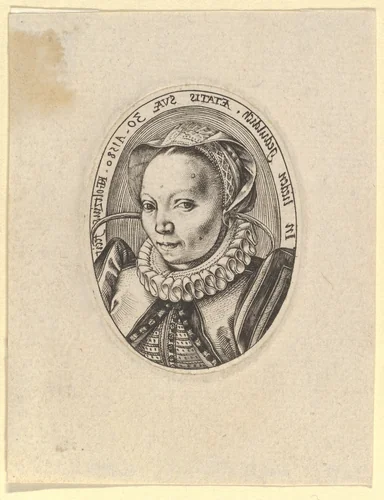 Grietgen (Margaretha) Jansdr. by Hendrick Goltzius, print, 1580