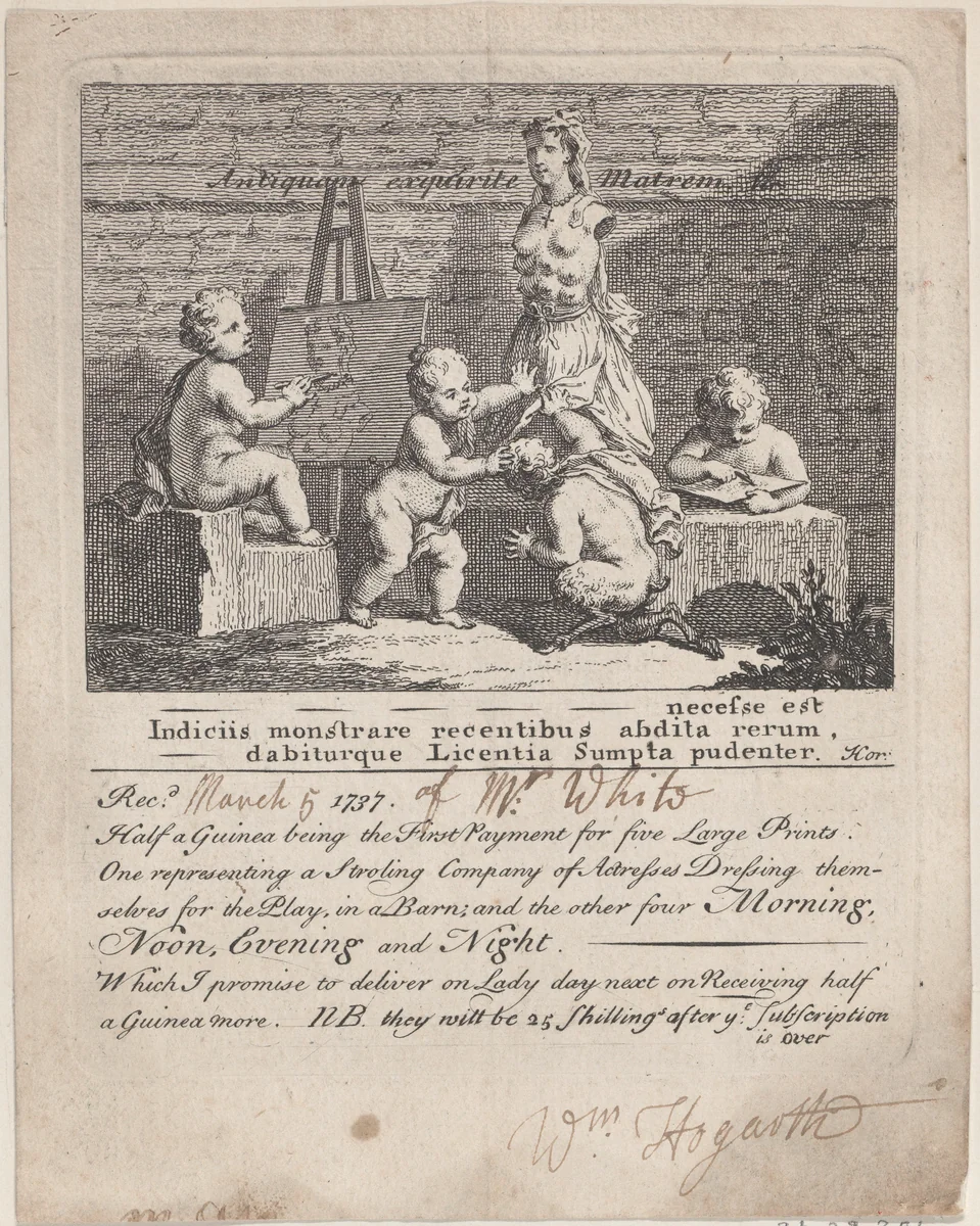 Boys Peeping at Nature by William Hogarth, print, 1737-1800