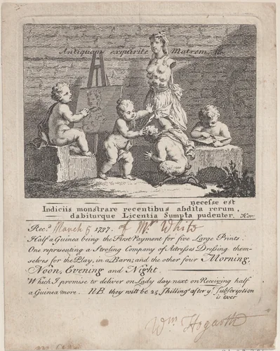 Boys Peeping at Nature by William Hogarth, print, 1737-1800