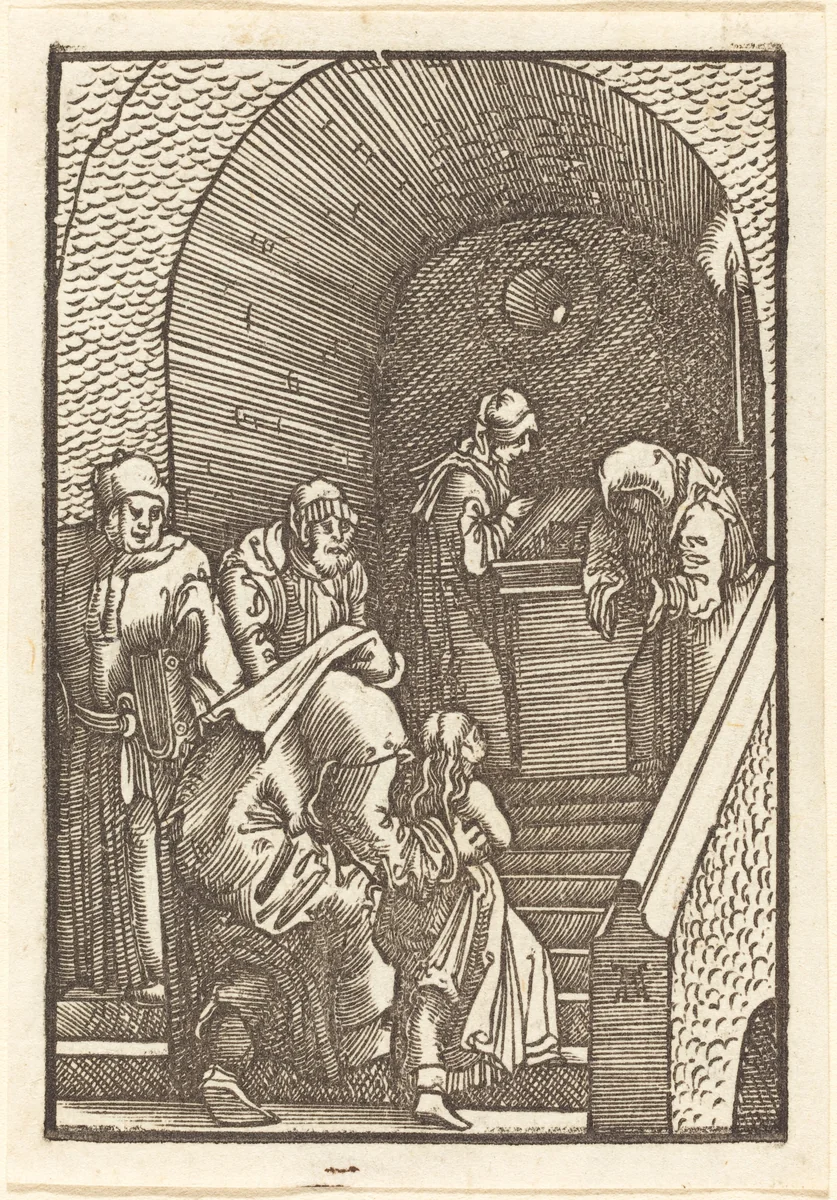 Presentation of the Virgin by Albrecht Altdorfer, print, 1513