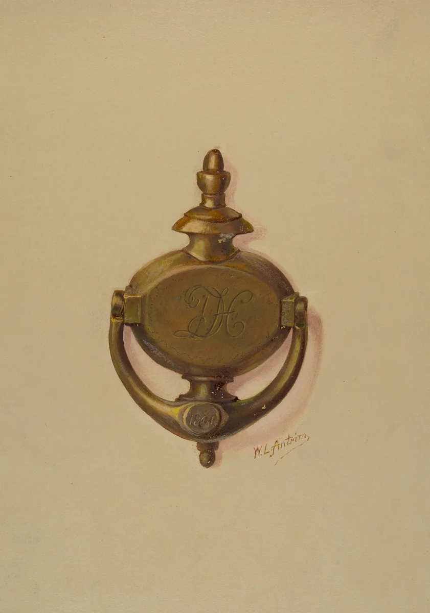 Door Knocker by William Antrim, index of american design, 1937