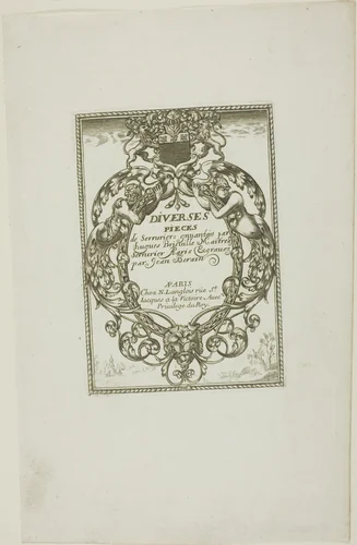 Designs for Locksmiths by Jean Bérain I, print, 1660-1711