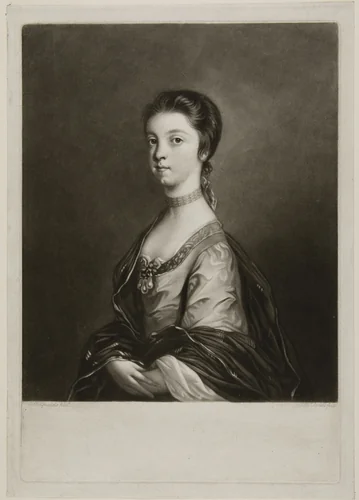 Lady Elizabeth Montagu by James McArdell, print, 1756