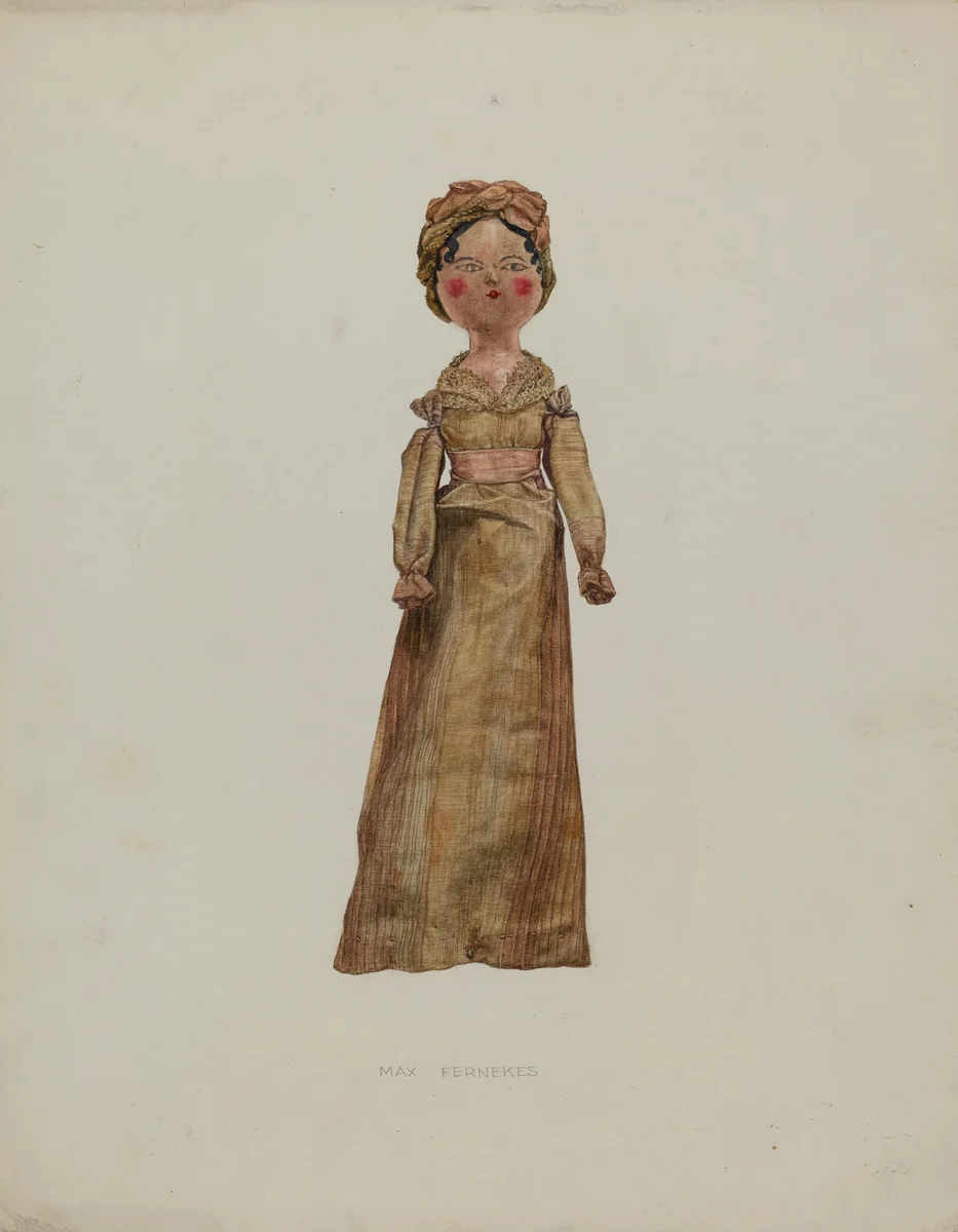 Doll by Max Fernekes, index of american design, 1935-1942