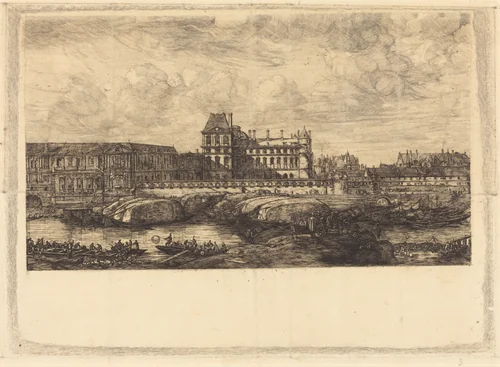 L'ancien Louvre d'après une peinture de Zeeman, 1651 (The Old Louvre, from a Painting by Zeeman, l651) by Charles Meryon
Reinier Nooms, print, 1866