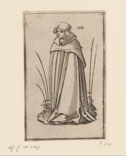 Monnik van de orde der Celestijnen by anonymous, print, 1526