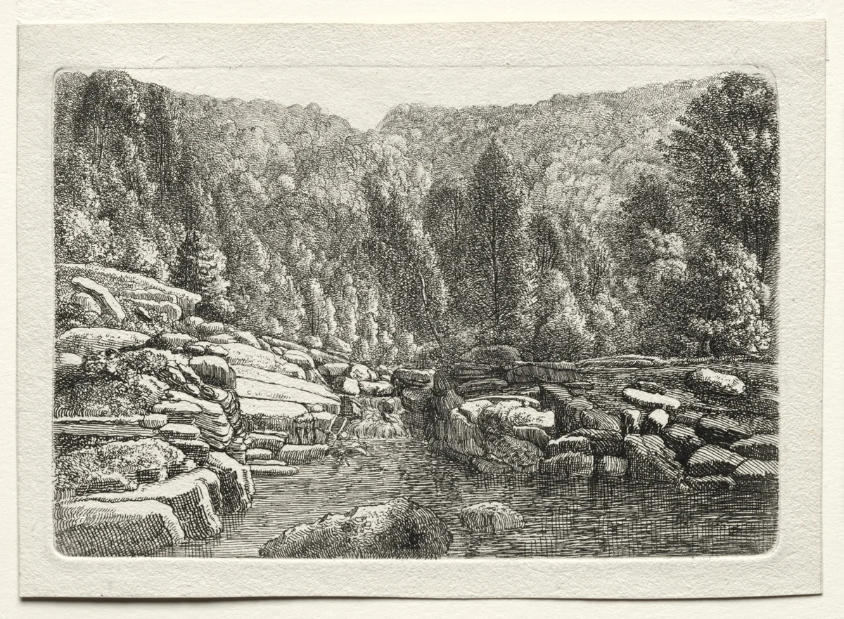 Water in the Mountains by Christoph Nathe, print, 1785-1805