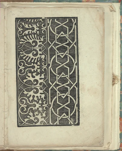 Opera Nova Universali intitulata Corona di racammi, page 32 (recto) by Giovanni Andrea Vavassore, book, 1530