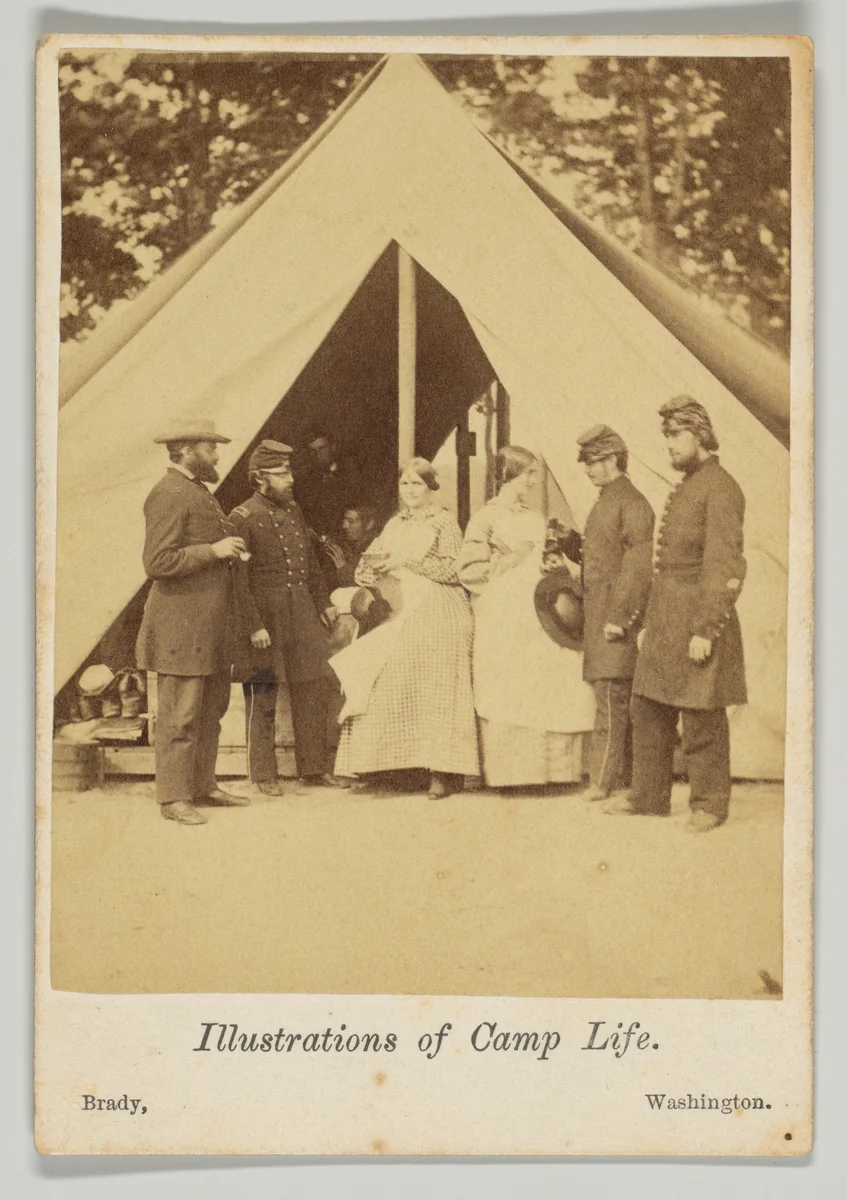 Surgeon's Tent, Tenth Massachusetts Volunteer Infantry by Mathew Brady, photograph, 1861