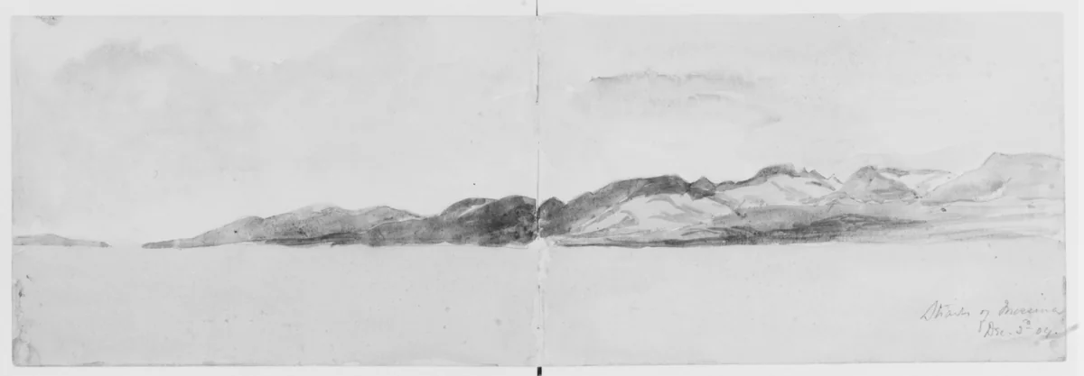 Straights of Messina, 1904 (from Sketchbook) by Mary Newbold Sargent, artwork, 1904