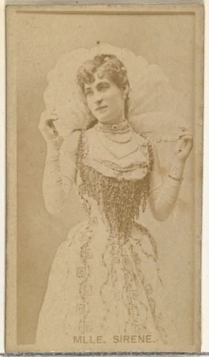 Mlle. Sirene, from the Actors and Actresses series (N145-8) issued by Duke Sons & Co. to promote Duke Cigarettes by W. Duke, Sons & Co., photograph, 1890-1895