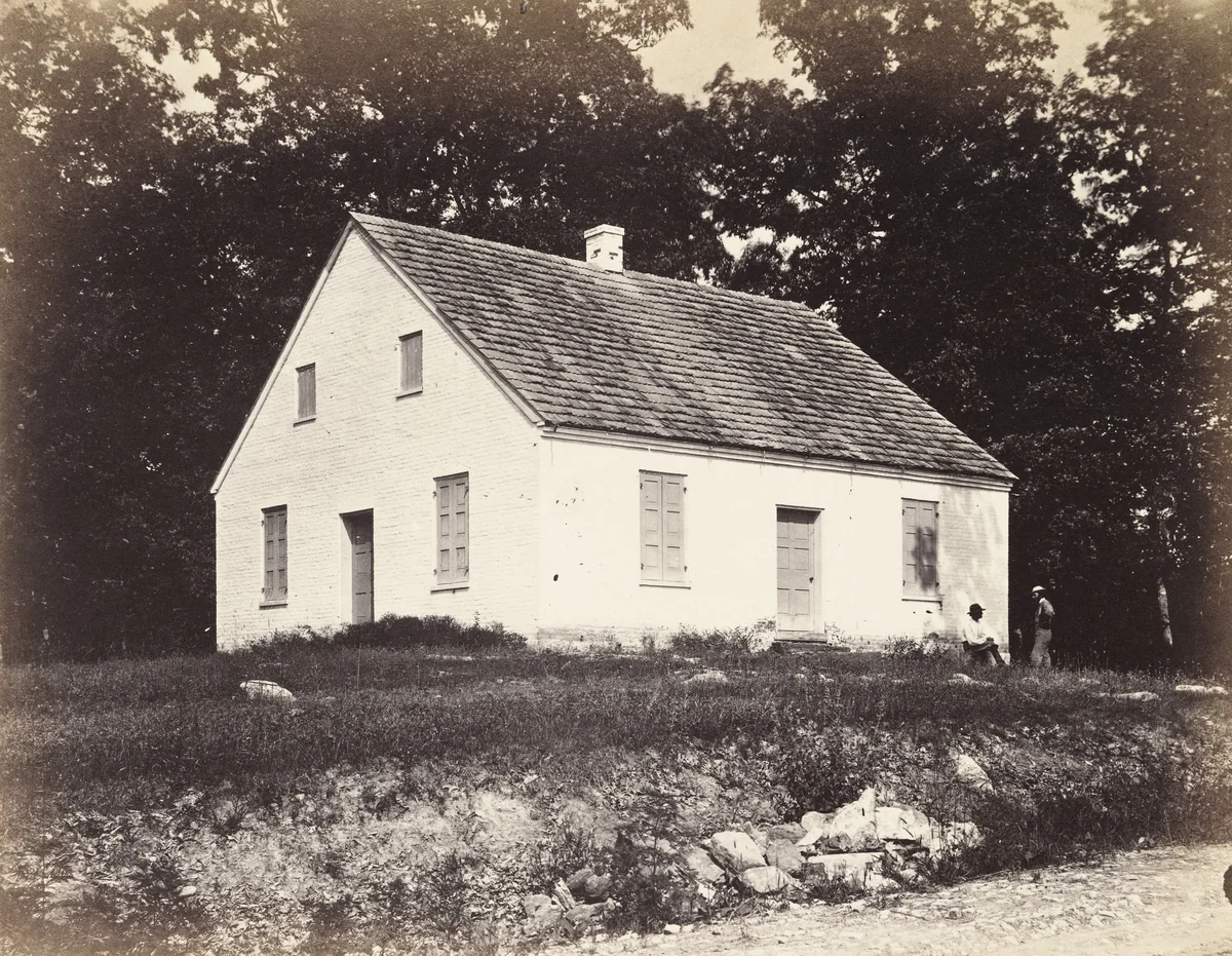 Dunker Church, Battle-Field of Antietam, Maryland by Alexander Gardner, photograph, 1863