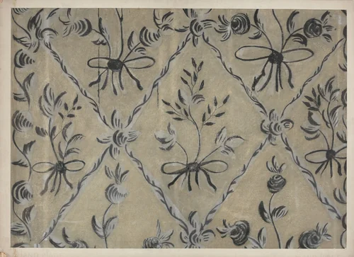 Free Hand Decorated Wall by Michael Lauretano, index of american design, 1939