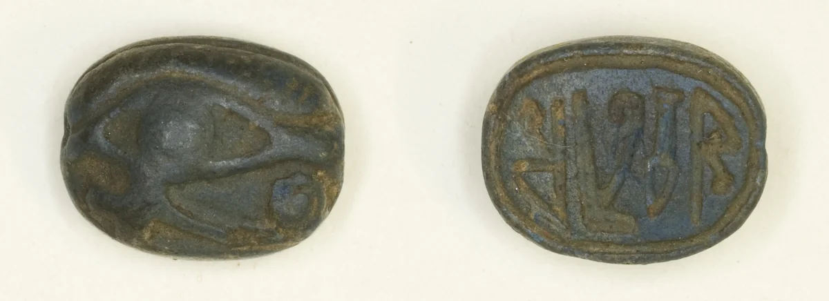 Scaraboid: Wedjat Eye by Egyptian, other, -1550--1295