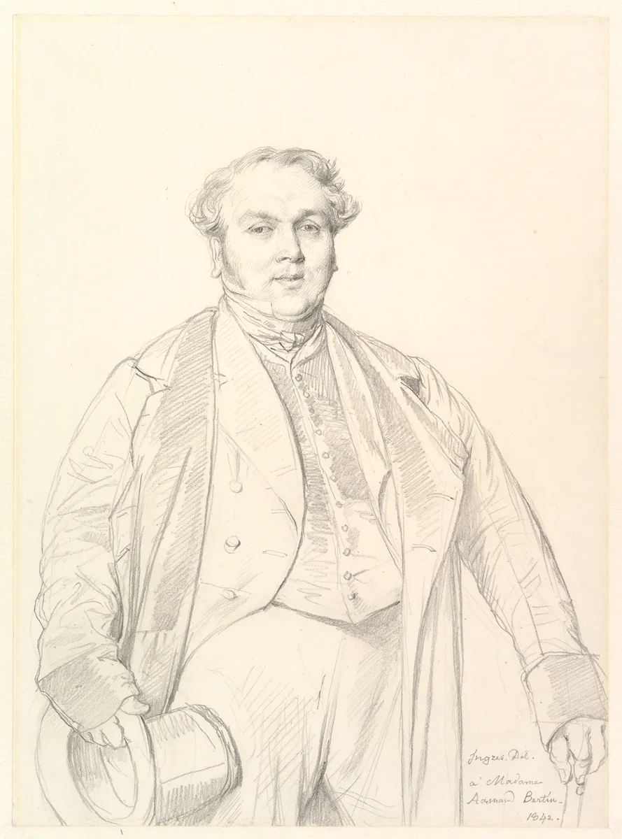 Armand Bertin by Jean-Auguste-Dominique Ingres, drawing, 1842