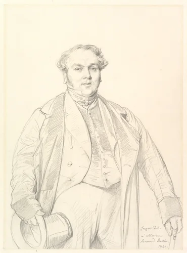Armand Bertin by Jean-Auguste-Dominique Ingres, drawing, 1842