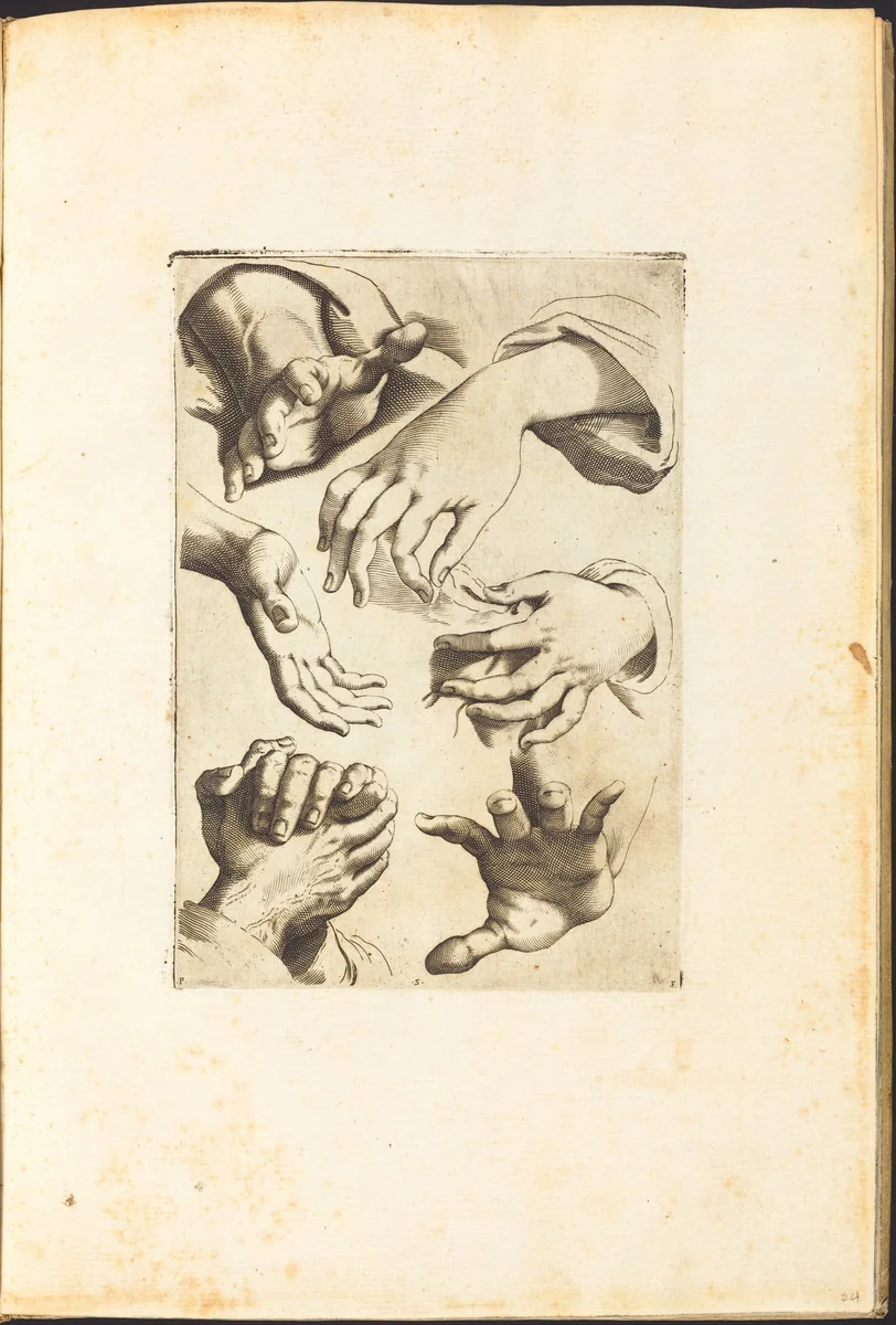 Print from Drawing Book by Luca Ciamberlano, print, 1610-1620