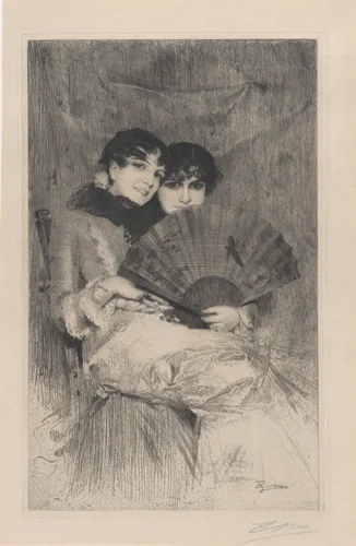 The Cousins by Anders Zorn, print, 1883
