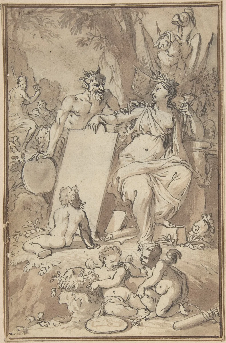 Design for Title-Page by anonymous, drawing, 1700-1800