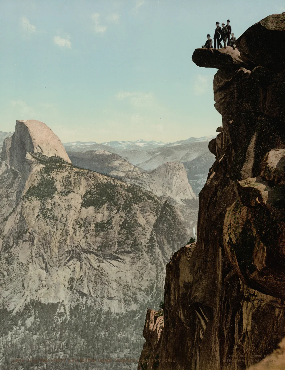 Glacier Point and South Dome, Yosemite Valley, California by William Henry Jackson, photograph, 1898