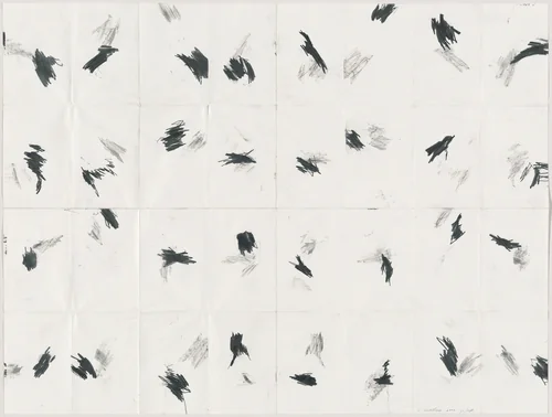 Pocket Drawing 32 Sections by William Anastasi, drawing, 2002