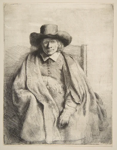 Clement de Jonghe, Printseller by Rembrandt van Rijn, print, 1651
