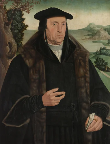 Portrait of Cornelis Aerentsz van der Dussen (1481-1556) by Unknown, painting, 1555-1570