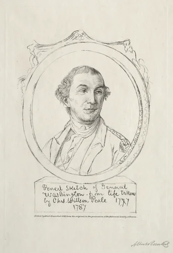 George Washington by Albert Rosenthal, print, 1898